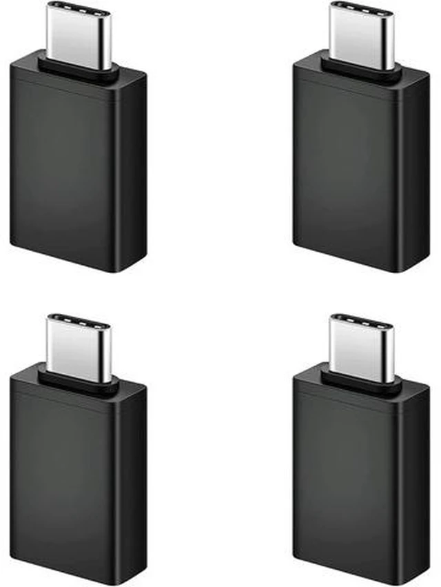 Main image of USB C to USB 3.0 Adapter Cable 4 Pack USB Female to USB C Male Adapter Fast Charging for Charger USB-C to UAB A Converter for MacBook pro Laptop PC iMac iPad air and More Type c Device