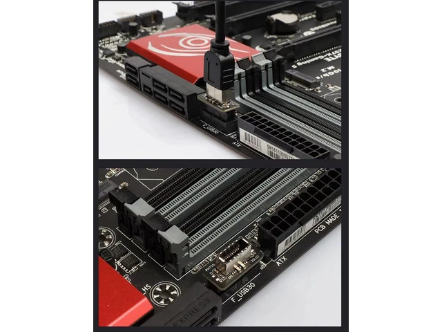 Alt view image 5 of 6 - USB Front Panel Adapter USB 3.0 Front 19PIN to 3.1 Type C Front Panel Header Type E Adapter 20 to 19 Pin Expansion Card