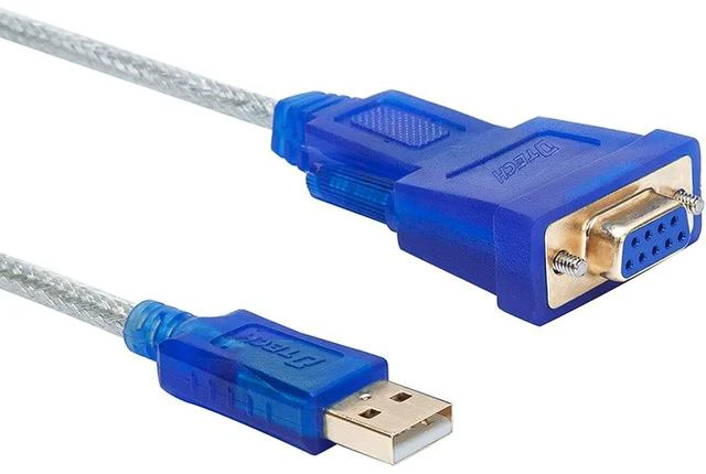 Main image of 3 Feet USB to Serial Female Adapter Cable DB9 RS232 to USB 2.0 Cord with Prolific PL2303 Chip Windows 11 10 8 7 Mac Linux