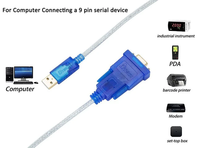 Alt view image 6 of 6 - 3 Feet USB to Serial Female Adapter Cable DB9 RS232 to USB 2.0 Cord with Prolific PL2303 Chip Windows 11 10 8 7 Mac Linux