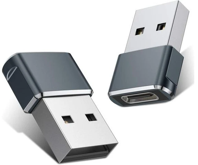 Main image of USB to USB C Adapter for iPhone 16 Charger 2Pack USBC Female to A Male OTG Type C Converter for Apple Watch Ultra iWatch 7 8 9 10 iPhone 15 14 13 Plus Pro Max AirPods iPad Car S24