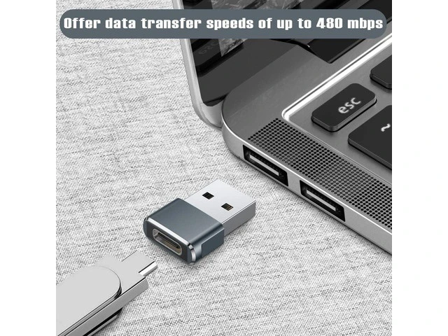 Alt view image 4 of 7 - USB to USB C Adapter for iPhone 16 Charger 2Pack USBC Female to A Male OTG Type C Converter for Apple Watch Ultra iWatch 7 8 9 10 iPhone 15 14 13 Plus Pro Max AirPods iPad Car S24