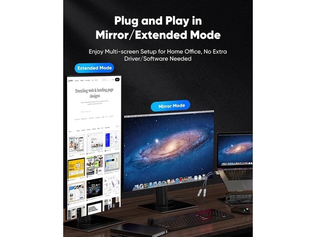 Alt view image 5 of 7 - 4K Display Port to HDMI Adapter Uni-Directional DP 1.2 Computer to HDMI 2.0 Screen Display Port to HDMI Adapter (Male to Female) SR Anti-Break No Latch for HP AMD NVIDIA Passive