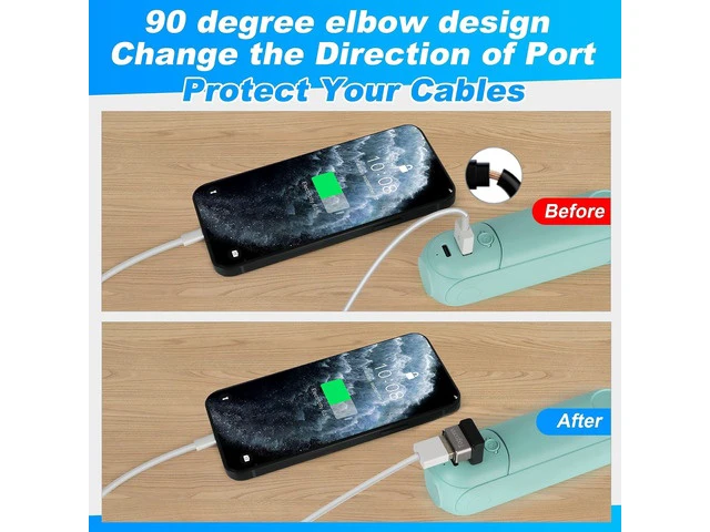 Alt view image 4 of 7 - 90 Degree USB 3.0 Adapter 2 Pack Up and Down Right Angle USB A Male to Female Connector Converter USB L Shape Extender Support Charge & Data Sync for PC Laptop Mouse Keyboard USB A Charger