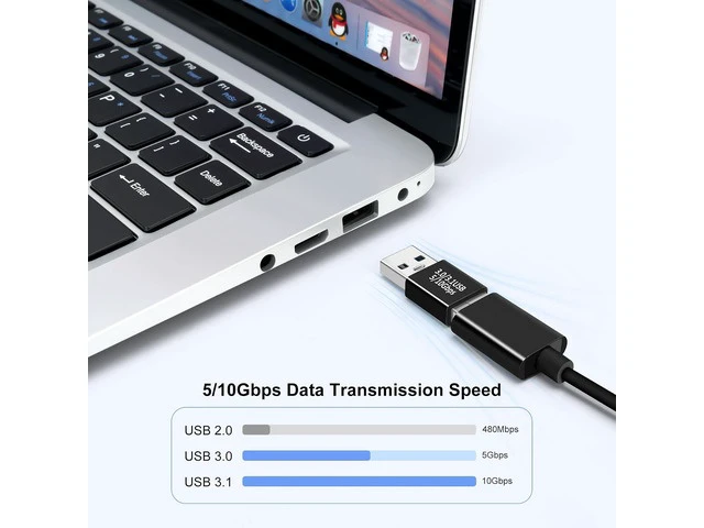 Alt view image 2 of 7 - USB 3.0/3.1 Male to USB 3.0/3.1 Male Adapter (2 Pack) OTG 3.0/3.1 USB A to 3.0/3.1 USB A Adapter USB Connector Connection or Data Cable Extension USB3.0 Expansion Adapter
