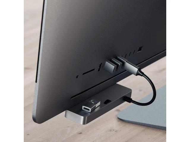 Alt view image 5 of 5 - Type-A to Type-C Adapter Converter - USB-A Male to USB-C Female - Compatible with iMac MacBook Pro/MacBook Laptops PC Computers and More (Space Gray)