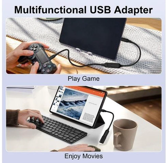 Alt view image 6 of 7 - USB C to USB 3.0 Adapter, USB C Android Adapter Male to USB A Female OTG On The Go Cable for Samsung Galaxy S26 S25 Edge Ultra S24 S23 S22 S21 S20 A36,Google Pixel 10 9 8 7 Pro,Moto G 5G 2025