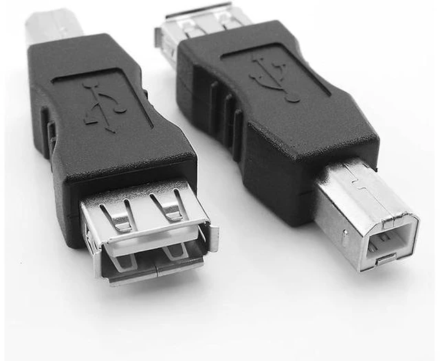 Alt view image 7 of 7 - USB A to B Adapter USB 2.0 A Female to USB B Male Printer Converter Connector Plug for Printer/Scanner Extender Connection Printer to USB Adapter (F/M ??-????????)
