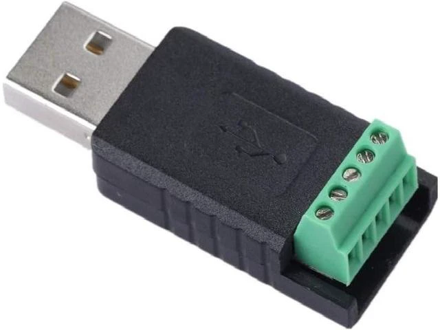 Main image of USB to RS485 Converter Adapter 3.3V 5V FTDI CHIP with Screw Terminals and Windows MacOS Linux Support (Black)