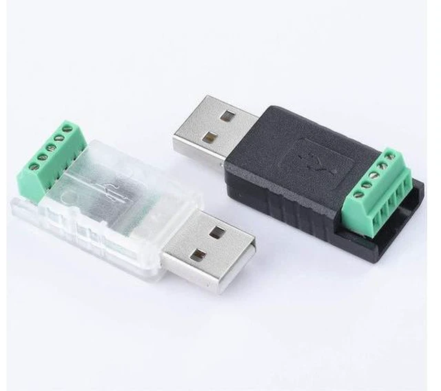 Alt view image 5 of 5 - USB to RS485 Converter Adapter 3.3V 5V FTDI CHIP with Screw Terminals and Windows MacOS Linux Support (Black)