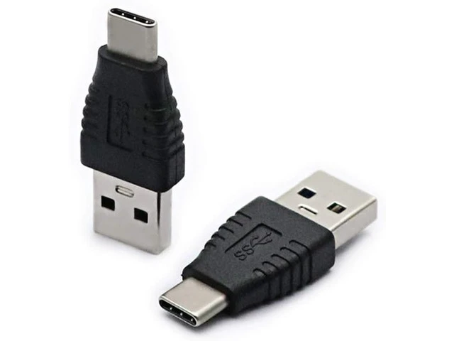 Alt view image 6 of 7 - Type-C Male to USB3.0 Male AdapterUSB C to USB A 5G 3A Converter USB 3.1 AM to CM Support Data Synchronization and Charging Suitable for Mobile Phones Computers 2-Pack