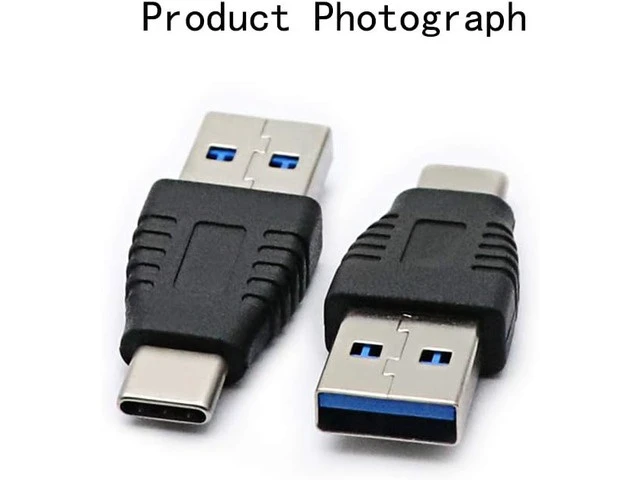 Alt view image 7 of 7 - Type-C Male to USB3.0 Male AdapterUSB C to USB A 5G 3A Converter USB 3.1 AM to CM Support Data Synchronization and Charging Suitable for Mobile Phones Computers 2-Pack