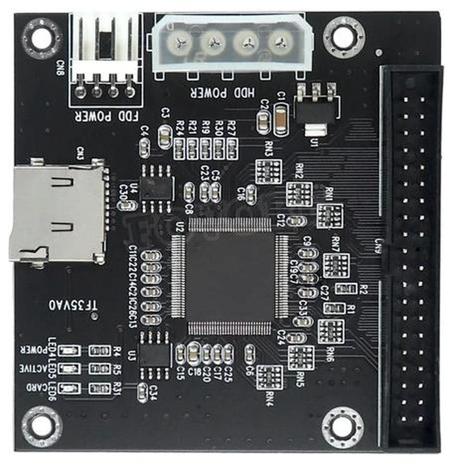 Alt view image 3 of 3 - IDE to TF Adapter Micro SD TF SSD 3.5 inch IDE 40 pin Male Adapter Supports 128GB Chip FC1307A for Industrial motherboard PC