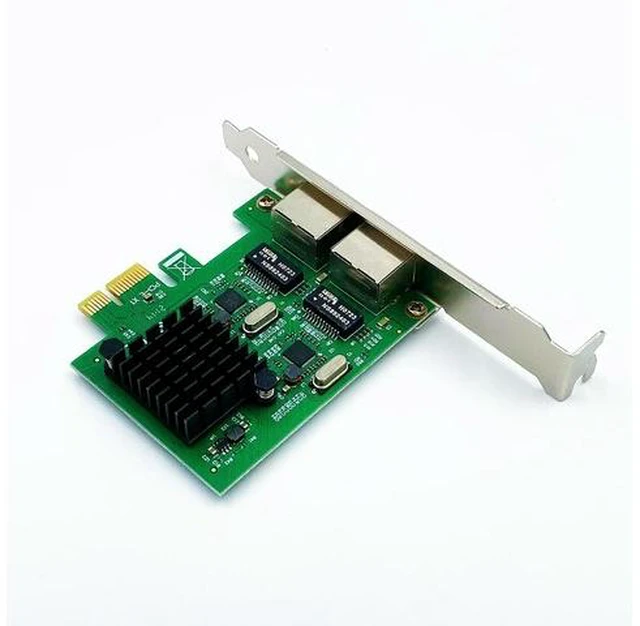 Alt view image 3 of 6 - RTL8111 PCIe Dual-port Gigabit NIC PCI-E X1 Interface Gigabit Server NIC Aggregation Soft Routing
