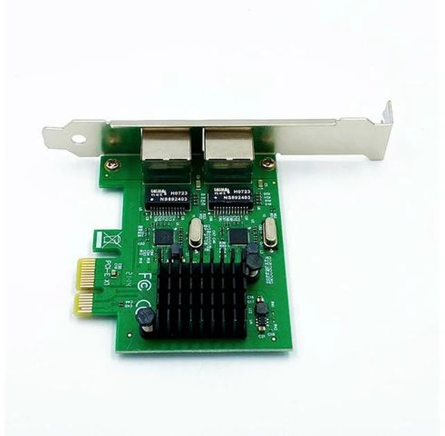 Alt view image 5 of 6 - RTL8111 PCIe Dual-port Gigabit NIC PCI-E X1 Interface Gigabit Server NIC Aggregation Soft Routing