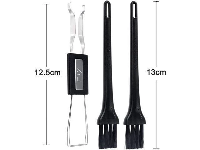 Alt view image 6 of 6 - Keycap Puller Switch Puller Stainless Steel Keycap Removal Tool with 2 Pcs Keyboard Cleaning Brush for Mechanical Keyboard