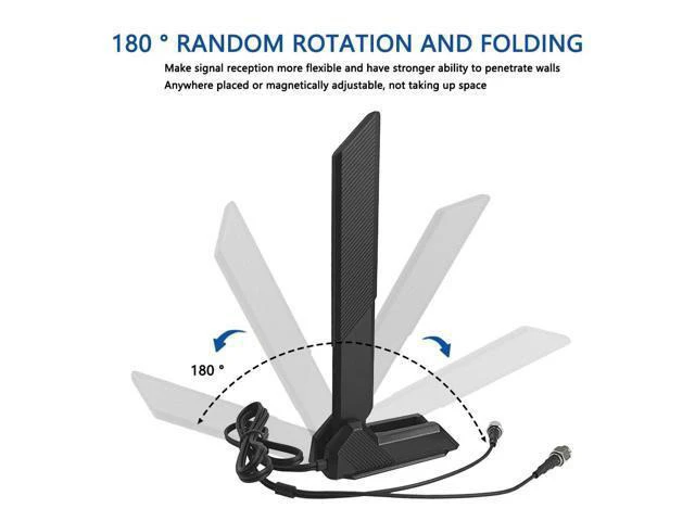Alt view image 7 of 7 - WiFi 6E Antenna for ASUS ROG Strix X570-E X570-PRO Gaming Z690-PLUS B550-A B450-F B650-A B650E-F Z690-F Z790-F Z790-A Z690-A Z790-E Z790-I Z690-E Gaming/ROG Strix B550-F Gaming/Prime B550-PLUS
