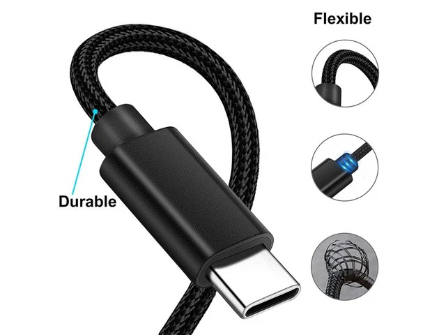 Alt view image 5 of 7 - USB C to Smart Tip Charging Cable for Laptop Charger 45W 65w 90W 4.5mm Connector for Inspiron 11 13 14 17 15 3000 5000 7000-Nylon Braided 1.8m
