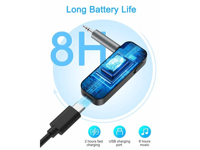 Alt view image 5 of 7 - (Upgraded) Aux Bluetooth 5.4 Adapter for Car, 2 in 1 Bluetooth Receiver Transmitter, Suitable for Cars, TV, Speakers, Stereo Systems and Headphones