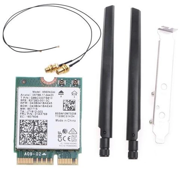 Main image of 9560 9560NGW Dual Band WiFi Card 802.11ac ax Wireless NGFF for .2 for KEY E WiF Dropship