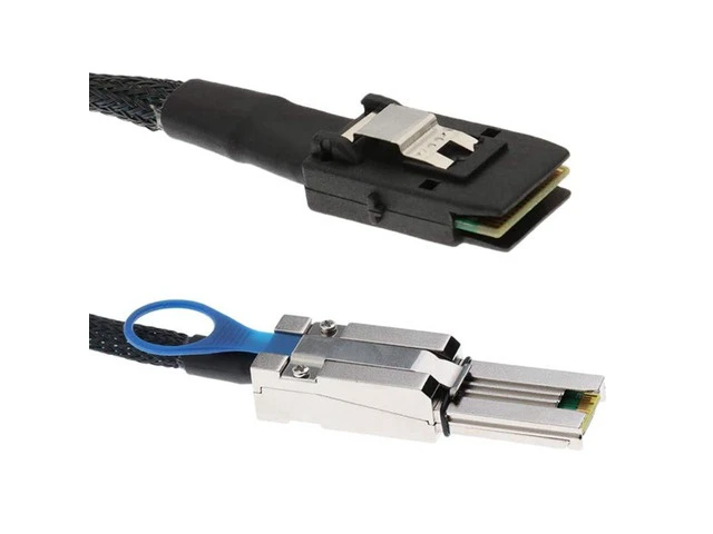 Alt view image 2 of 4 - MINI SAS HD to MINI SAS 36PIN Adapter Cable SFF-8644 to SFF-8087 Server Hard Disk Cable 12Gbps 3.33TF/1M