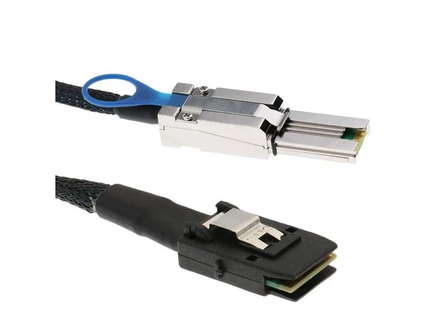 Alt view image 3 of 4 - MINI SAS HD to MINI SAS 36PIN Adapter Cable SFF-8644 to SFF-8087 Server Hard Disk Cable 12Gbps 3.33TF/1M