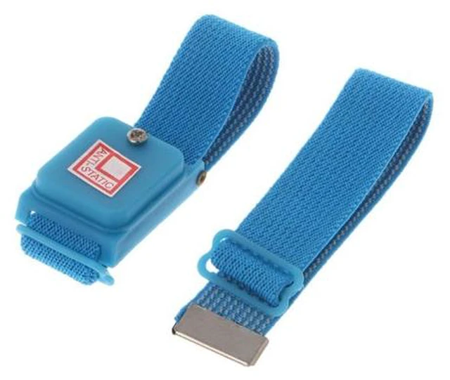 Alt view image 3 of 5 - Blue Anti Static Wrist Strap Cordless Bracelet Wireless Adjustable Electrostatic ESD Discharge Cable Wristband