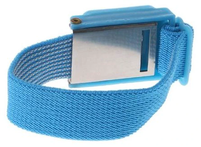 Alt view image 4 of 5 - Blue Anti Static Wrist Strap Cordless Bracelet Wireless Adjustable Electrostatic ESD Discharge Cable Wristband