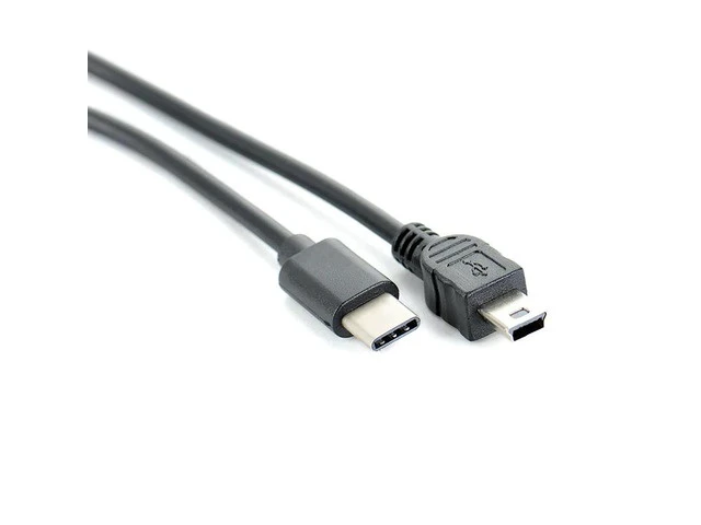 Alt view image 2 of 5 - 1pc USB Type-c to Mini USB Cable USB-C Male to Mini-B Male Converter Adapter Lead Data Cable 30cm