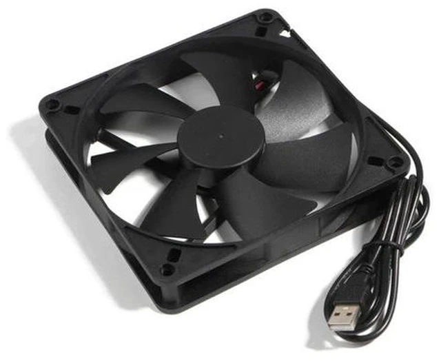 Alt view image 2 of 6 - 5V USB Connector 1800RPM PC Fan Cooler Heatsink Exhaust CPU Cooling Fan Replacement 140x140mm 14CM