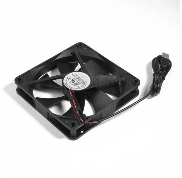 Alt view image 4 of 6 - 5V USB Connector 1800RPM PC Fan Cooler Heatsink Exhaust CPU Cooling Fan Replacement 140x140mm 14CM
