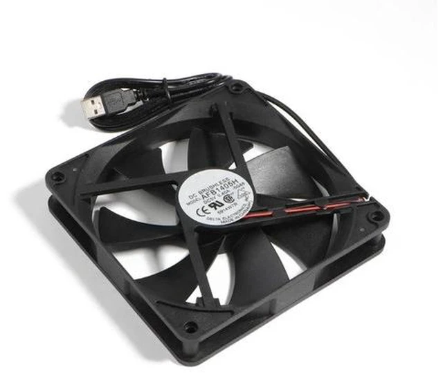 Alt view image 5 of 6 - 5V USB Connector 1800RPM PC Fan Cooler Heatsink Exhaust CPU Cooling Fan Replacement 140x140mm 14CM