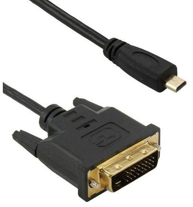 Main image of Premium High Speed Micro HDMI-compatible to DVI 24+1 Pin Cable Male to Male for HD Quality Video Transmission