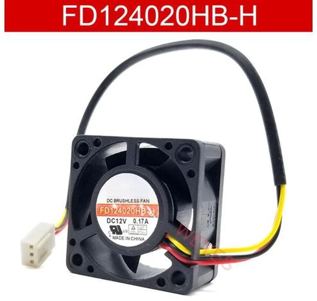 Main image of authentic for Y.S.TECH FD124020HB-H DC 12V 0.17A 3-Wire 40x40x20mm Server Cooler Fan