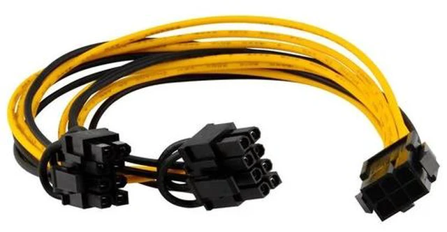 Main image of PCI-e PCIe 8Pin Female to CPU 6Pin Male Power Conversion Cable 12V 6 Pin to PCI express 8 Pin Power Supply Cable