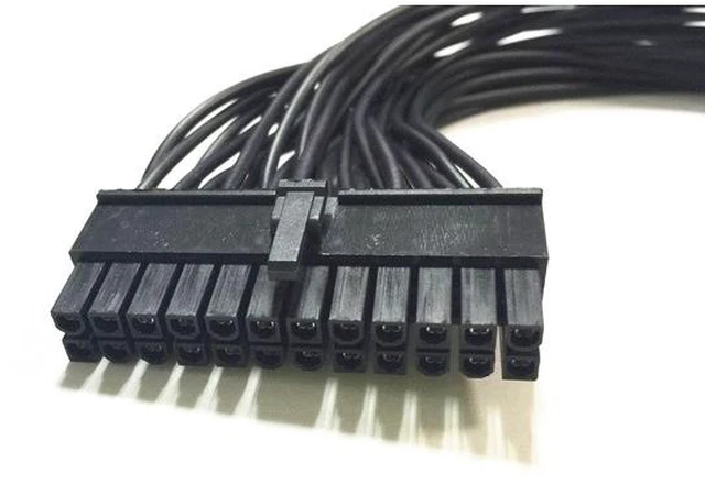 Alt view image 2 of 4 - 30cm ATX 24Pin Male to 24(20+4)-Pin male Internal PC PSU Power Supply Cable