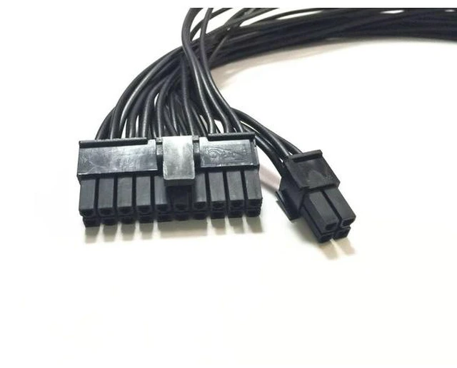 Alt view image 3 of 4 - 30cm ATX 24Pin Male to 24(20+4)-Pin male Internal PC PSU Power Supply Cable