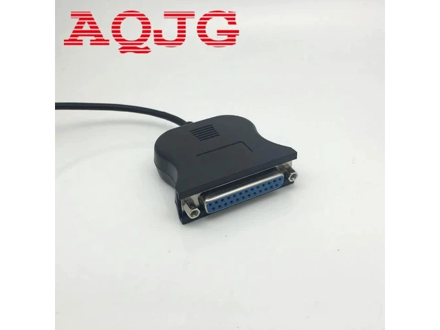 Alt view image 2 of 5 - Black Bi-directional Parallel Interface Communication USB to 25 Pin DB25 Parallel Printer Cable Adapter Cord Converter