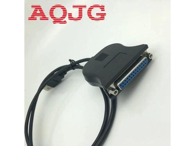 Alt view image 4 of 5 - Black Bi-directional Parallel Interface Communication USB to 25 Pin DB25 Parallel Printer Cable Adapter Cord Converter