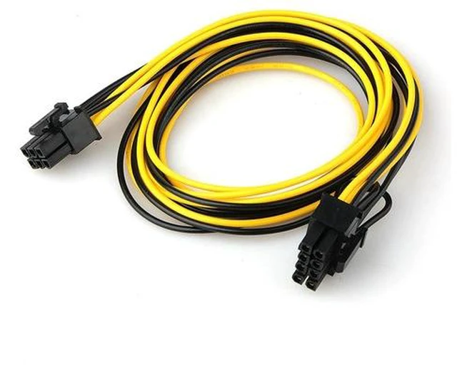 Main image of 70cm 6 Pin Male To 8 Pin Male Pci Express Power Adapter Cable For Graphics Video Card 6pin To 8pin Pci-E Power Cable