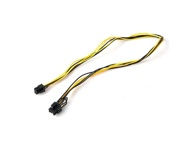 Alt view image 3 of 5 - 70cm 6 Pin Male To 8 Pin Male Pci Express Power Adapter Cable For Graphics Video Card 6pin To 8pin Pci-E Power Cable