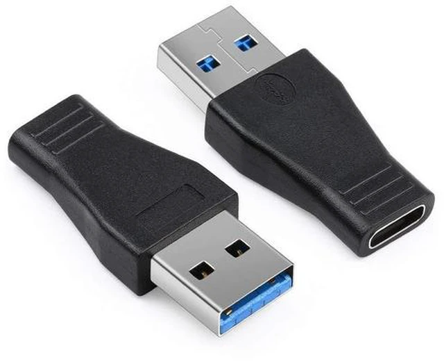 Main image of 2pcs USB 3.0 Male to Type C Female Adapter Type A to C USB 3.0 Male to 3.1 Female Adapter Converter Support Data Sync & Charging