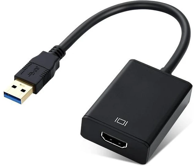 Main image of USB to HDMI Adapter USB 3.0/2.0 to HDMI 1080P Video Audio Converter USB Video Adapter USB A to HDMI Adapter Multiple for Desktop PC TV Compatible with Windows XP 7/8/ 8.1/10