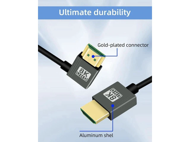 Alt view image 3 of 7 - 8K Right Angle HDMI Coiled Cable 2.2FT, 90 Degree Short HDMI to HDMI Cable, Spring Spiral HDMI 2.1 Cable 8K@60Hz,48Gbps,for Camera/TV/Capture Cards/Tablet