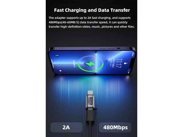Alt view image 3 of 7 - USB C/Lighting to Micro USB Adapter Type C/Micro USB to Lighting Converter Micro USB/Lighting to USB C Extender USB C/Micro USB to Mini USB Connector (8 Pack)