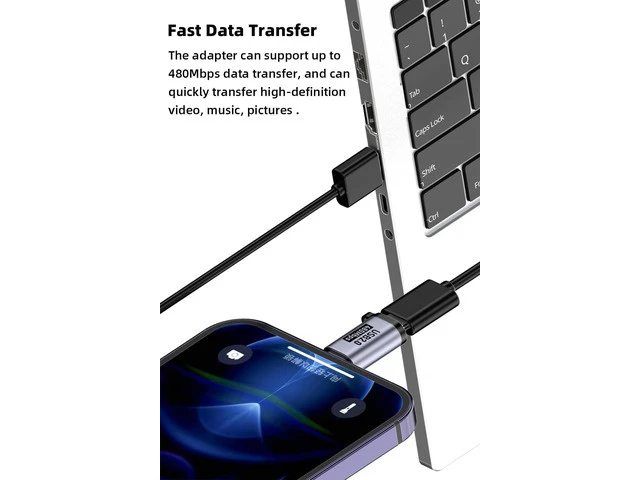Alt view image 5 of 7 - USB C/Lighting to Micro USB Adapter Type C/Micro USB to Lighting Converter Micro USB/Lighting to USB C Extender USB C/Micro USB to Mini USB Connector (8 Pack)