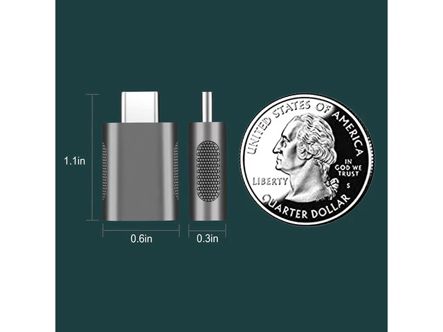 Alt view image 3 of 7 - USB C Adapter (2 Pack) High-Speed Data Transfer USB-C to USB 3.0 Female Adapter for MacBook Pro 2020 iPad Pro 2020 Samsung Notebook 9 Dell XPS & More Type C Devices (Space Gray)
