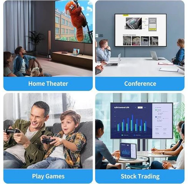 Alt view image 7 of 7 - USB to HDMI Adapter USB 3.0/2.0 to HDMI 1080P Video Audio Converter USB Video Adapter USB A to HDMI Adapter Multiple for Desktop PC TV Compatible with Windows XP 7/8/ 8.1/10