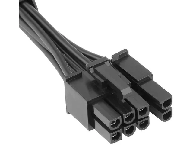 Alt view image 6 of 7 - PCIe Cable 8 Pin to 6+2 Pin GPU Power Extension - 65CM 18AWG Modular PSU Cable for C orsair, Thermaltake, ARESGAME Power Supply