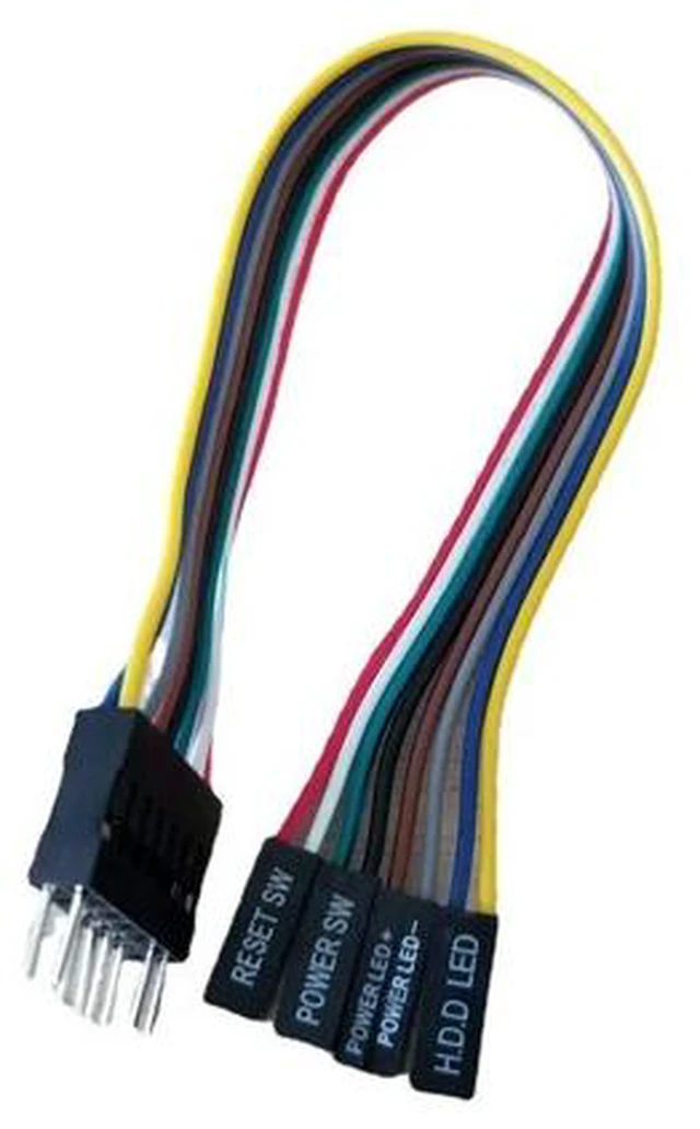 Main image of 8Pin Power Switch DuPont Adapter Cable for ATX Motherboard to PC Host Case Front Panel 20cm